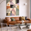 century 2 scene 4 Mid-Century Modern Shapes Canvas – Retro Inspired Geometric Wall Art - #2GL