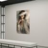 fashion_scene_00 Modern Editorial Woman Portrait Canvas – Neutral Textured Contemporary Feminine Wall Art - #23L