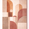 Luxury Terracotta Geometric Abstract Painting