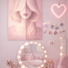 Gen Z Fashion Girl Wall Art – Minimal Modern Teen Bedroom Canvas - #13E