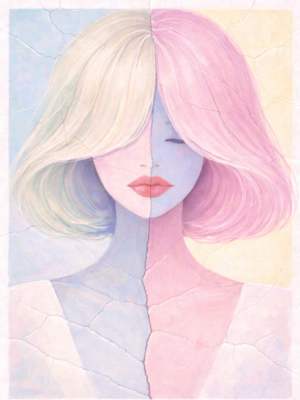 Gen-Z-Fashion-Girl-Wall-Art-Minimal-Modern-Teen-Bedroom-Canvas Minimal Gen Z fashion girl wall art on canvas designed for a modern teen bedroom with a clean figurative aesthetic and contemporary style.